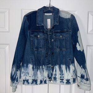 Lane Bryant Tie-Dye Denim Jacket - NWT
